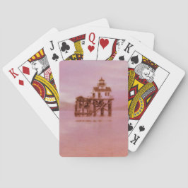 Vintages Leuchtturm Spielkarten