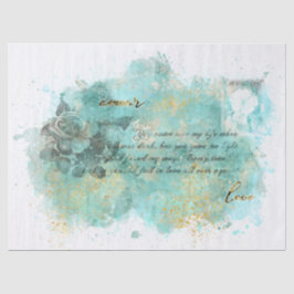 Vintages Liebe-Buchstabe-Seidenpapier Seidenpapier