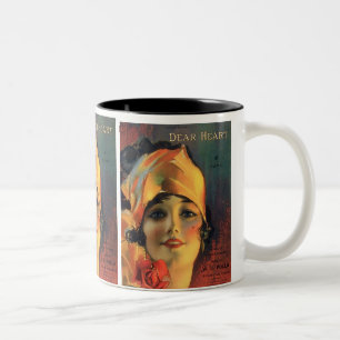 Vintages liebes Heart Zweifarbige Tasse