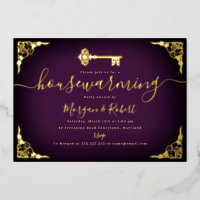 Vintages Lila Gold Key-Party