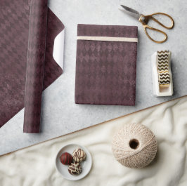 Vintages Lila Harlequin-Muster Geschenkpapier