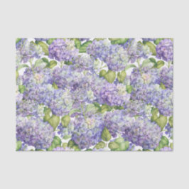 Vintages Lila Hydrangea-Blumenmuster Seidenpapier