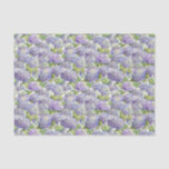 Vintages Lila Hydrangea-Muster Seidenpapier<br><div class="desc">Das Blumenpapier enthält romantische Lavendel- und lila Hydrangea-Blume. Ideal für Hochzeitsgeschenk-Wraps oder für handwerkliche Projekte,  einschließlich Decoupage. Entworfen von weltberühmten Künstler ©Tim Coffey.</div>