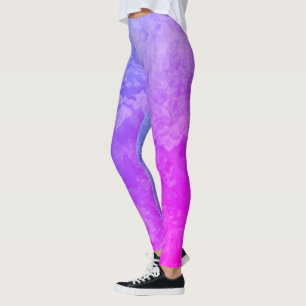 Vintages Lila und rosa Regenbogendesign Leggings