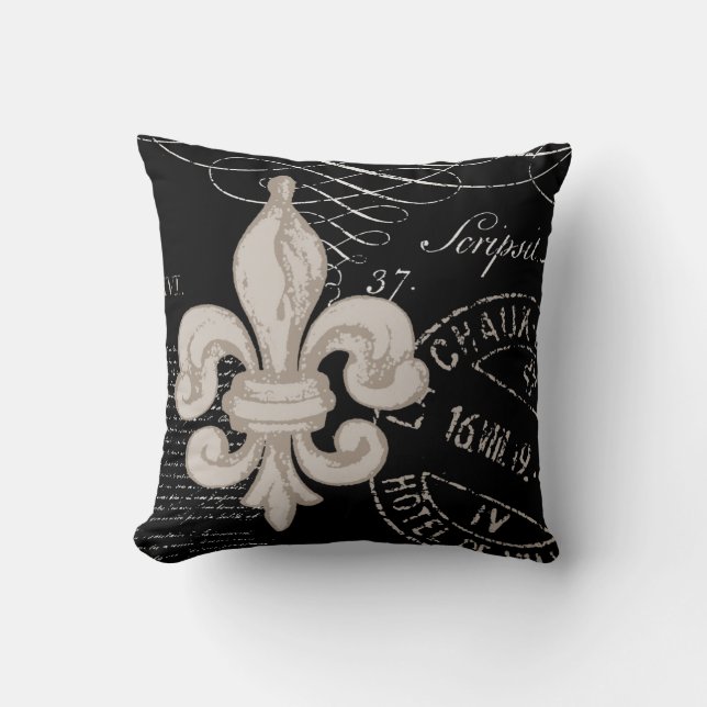 Vintages Lilien… Kissen (Vorderseite)