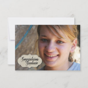 Vintages Linen Abschluss Foto Ankündigung