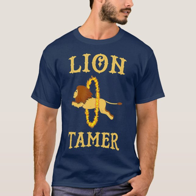 Vintages Lion Tamer Event Circus T-Shirt (Vorderseite)