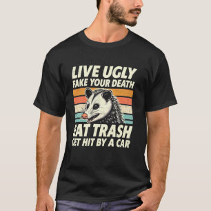 Vintages Live-Ugg-Fake Ihr Tod essen Müll Hi T-Shirt