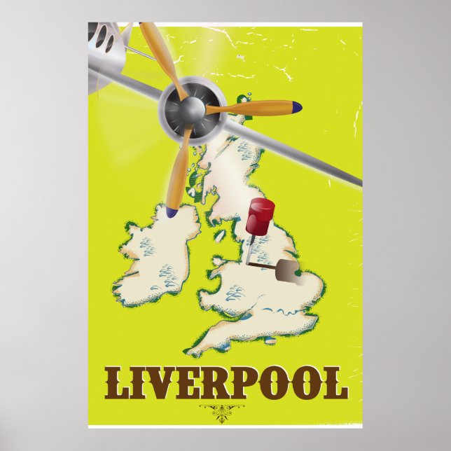 Vintages Liverpool Travel Poster (Vorne)