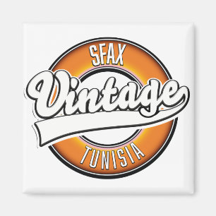 Vintages Logo für Sfax tunisia Magnet