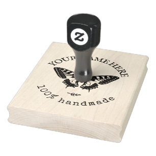 Vintages Logo Gummistempel