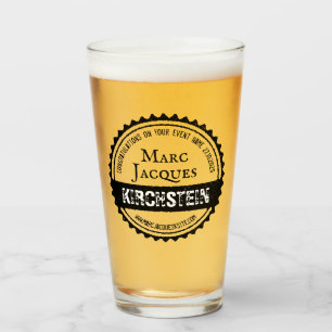 Vintages Logo Ihr Namensflaschenkapsel-Kreis Retro Glas