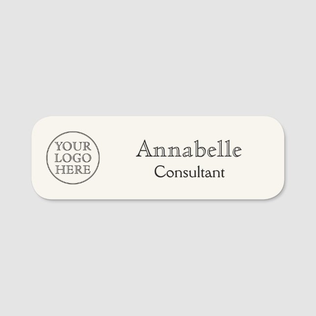 Vintages Logo Namensschild (Vorderseite)