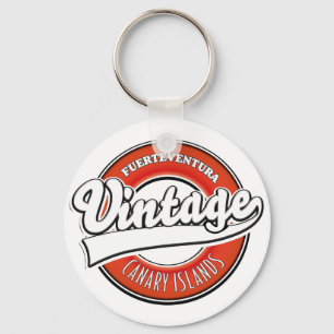 Vintages Logo von Fürteventura Schlüsselanhänger