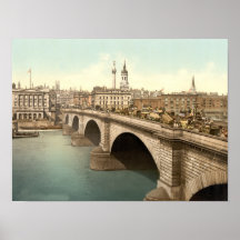Vintages London Illustration Poster