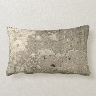 Vintages London-Karten-Kissen Lendenkissen