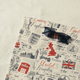 Vintages Londoner Badetuch