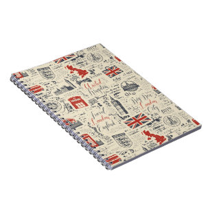 Vintages Londoner Foto-Notebook Notizblock