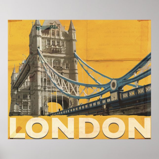 Vintages Londoner Poster (Vorne)