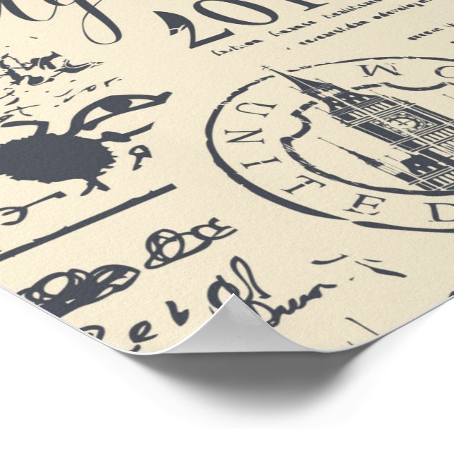 Vintages Londoner Poster (Ecke)