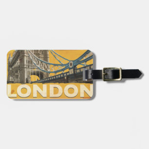 Vintages Londoner Poster Gepäckanhänger