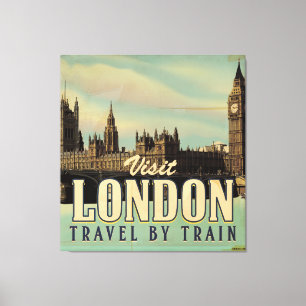 Vintages Londoner Poster Leinwanddruck