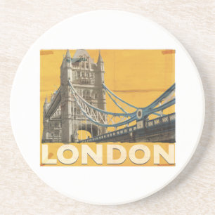 Vintages Londoner Poster Untersetzer