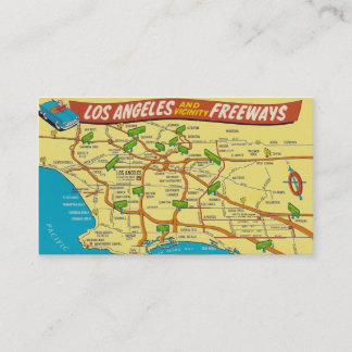 Vintages Los Angeles Visitenkarte