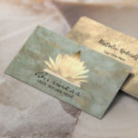 Vintages Lotus-Logo Visitenkarte<br><div class="desc">Vintages Gold Lotus Logo Elegante Bronze Business Cards.</div>