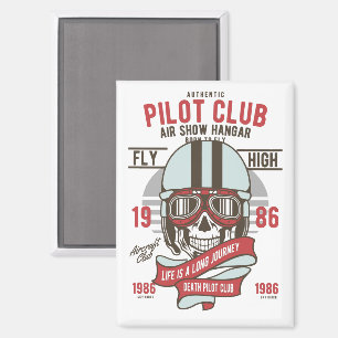 Vintages LuftfahrtzeuglLogo Magnet