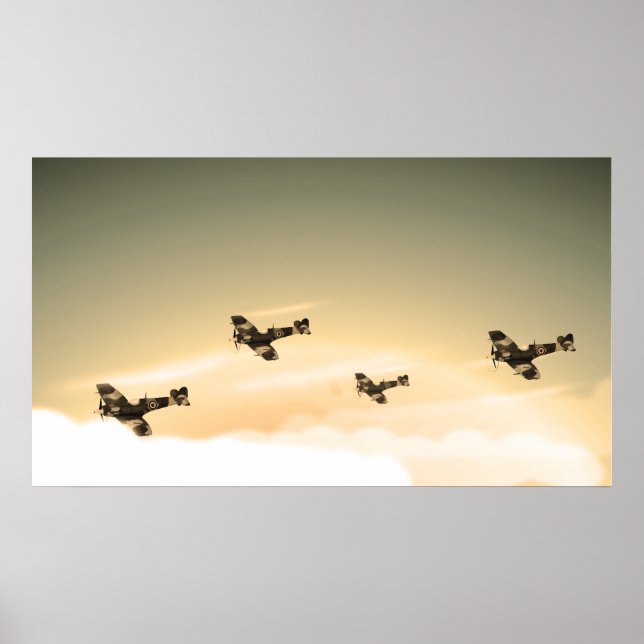 Vintages Luftfahrzeug Poster (Vorne)