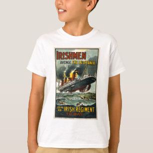 Vintages Lusitania-Plakat (Iren-Rekrutierung) T-Shirt