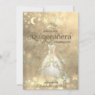 Vintages Luxuskleid Titara Quinceañera Einladung
