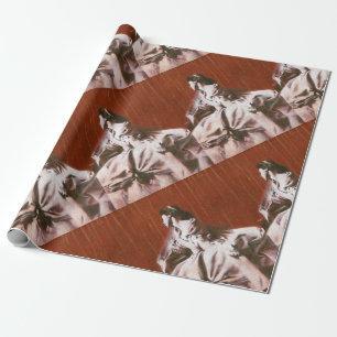 Vintages Mädchen in der Wrapping Geschenkpapier