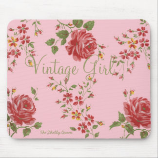 Vintages Mädchen Mousepad