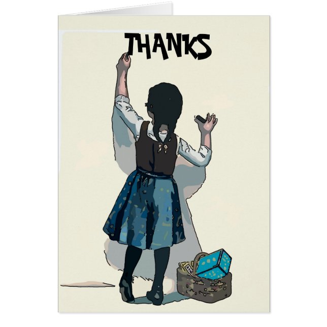 Vintages Mädchen, Name hinzufügen (Vorne)