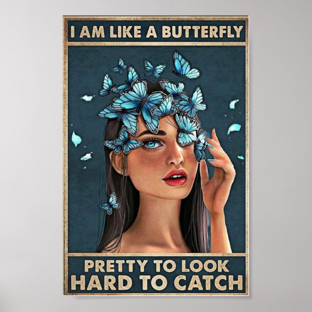 Vintages Mädchen Poster (Vorne)