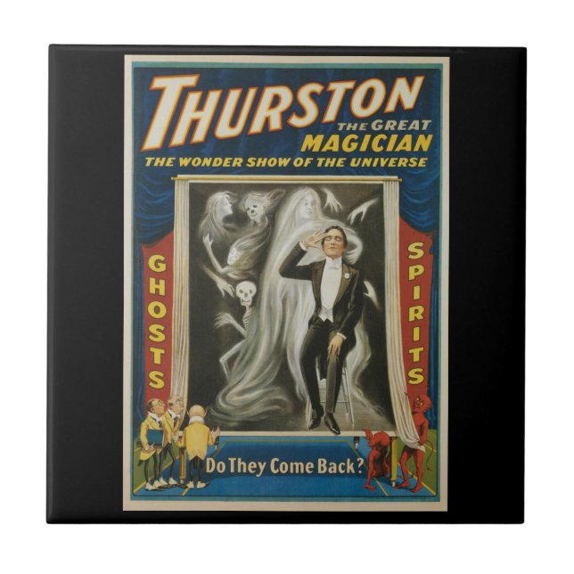 Vintages Magisches Poster, Thurston, Der große Mag Fliese (Vorderseite)
