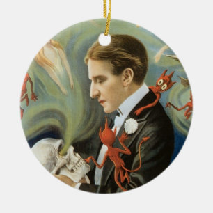 Vintages Magisches Poster, Thurston, Der große Mag Keramik Ornament