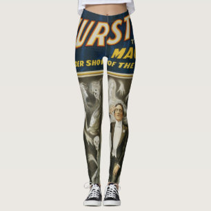 Vintages Magisches Poster, Thurston, Der große Mag Leggings