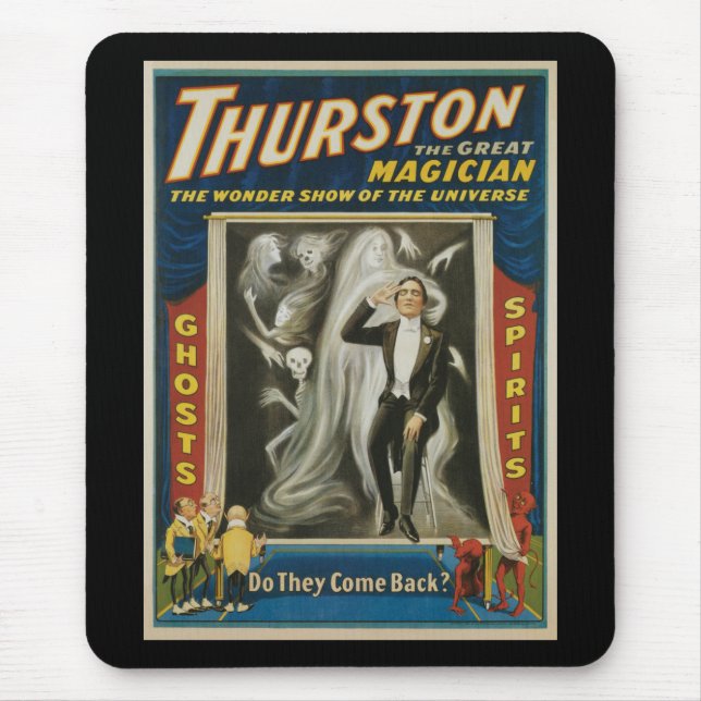 Vintages Magisches Poster, Thurston, Der große Mag Mousepad (Vorne)