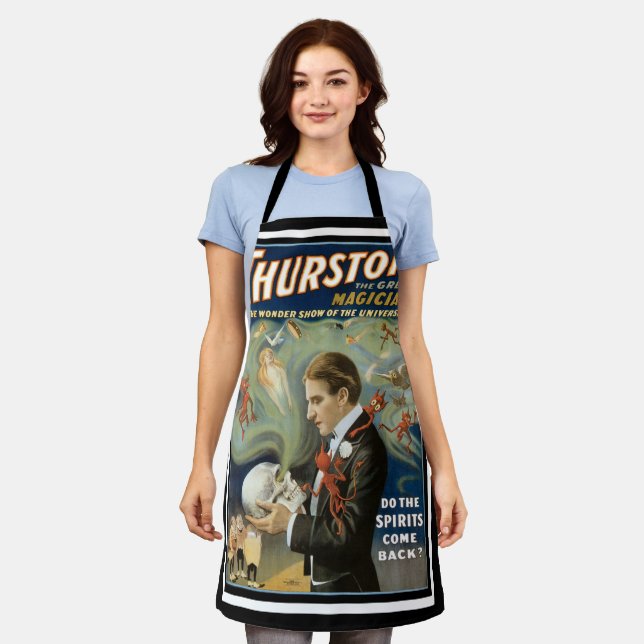 Vintages Magisches Poster, Thurston, Der große Mag Schürze (Getragen)