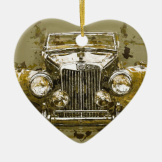 Vintages Magnesium-Sport-Auto Keramikornament