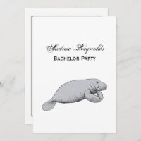 Vintages Manatee Zeichnend