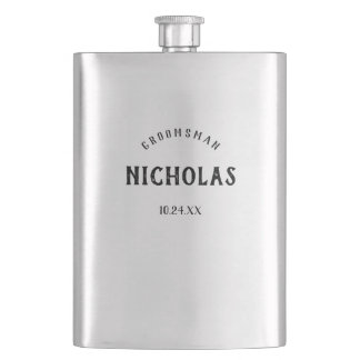 Vintages männliches | personalisiertes flachmann