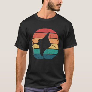 Vintages Manta Ray Retro Silhouette T-Shirt