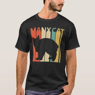 Vintages Manx-Cat-Owner-Geschenk T-Shirt