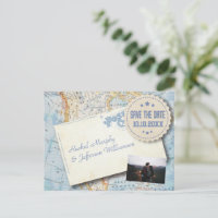 Vintages Map Foto Hochzeitssache speichern