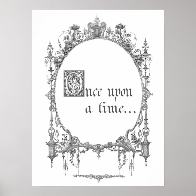 Vintages Märchen-Buchcover-Poster Poster (Vorne)