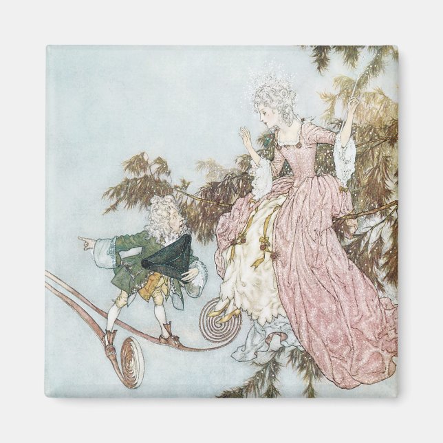 Vintages Märchen Schlafen Schönheit Edmund Dulac Magnet (Vorne)